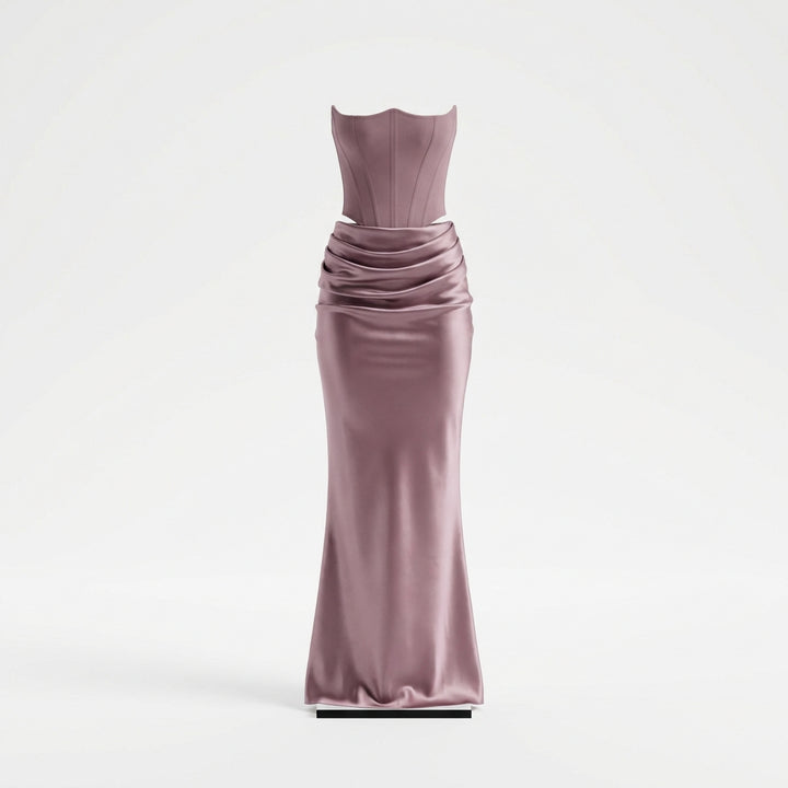 Slim Tube Top Long Dress Sexy Fashion Bandeau Backless Party Evening Dresses For Women Clothing