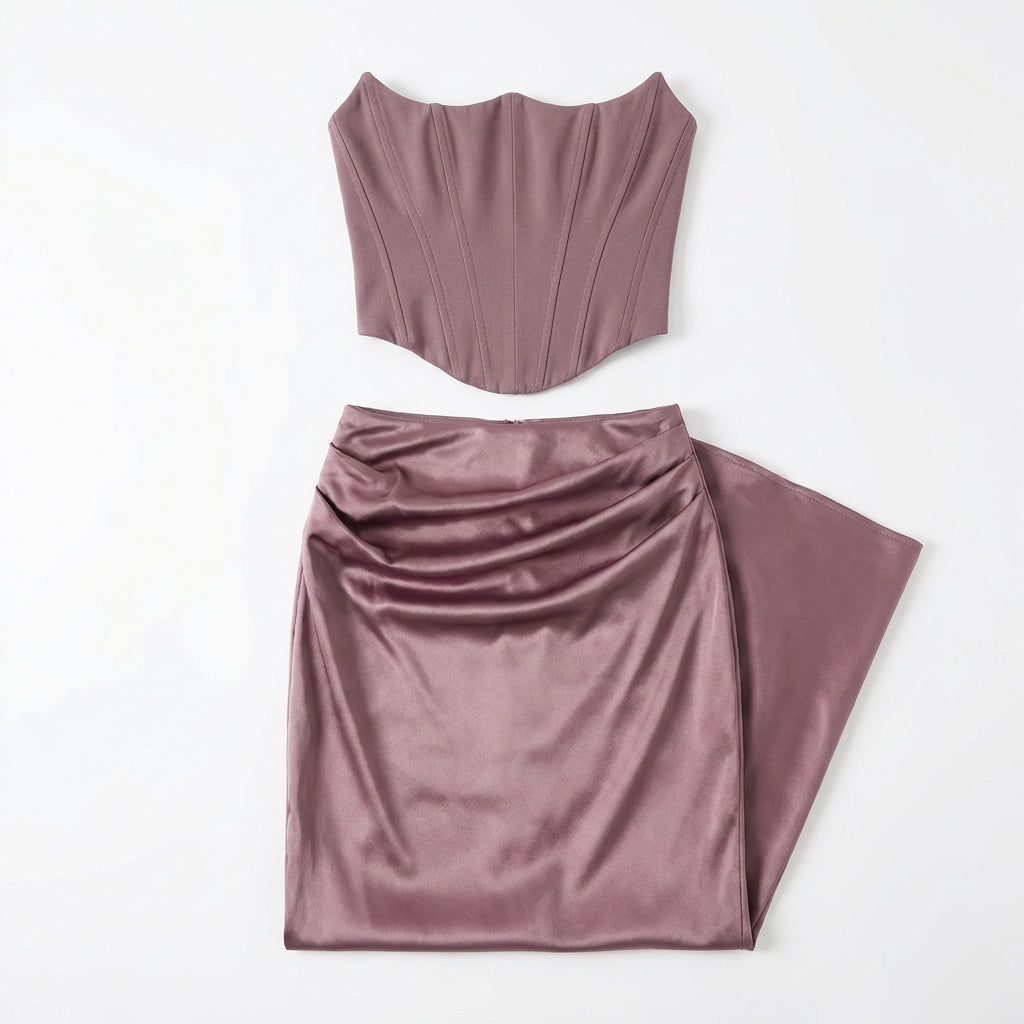 Slim Tube Top Long Dress Sexy Fashion Bandeau Backless Party Evening Dresses For Women Clothing