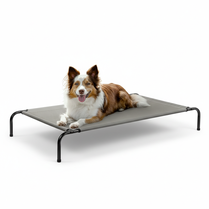 Raised Cooling Dog Bed – Elevated Pet Cot for Small; Medium Dogs