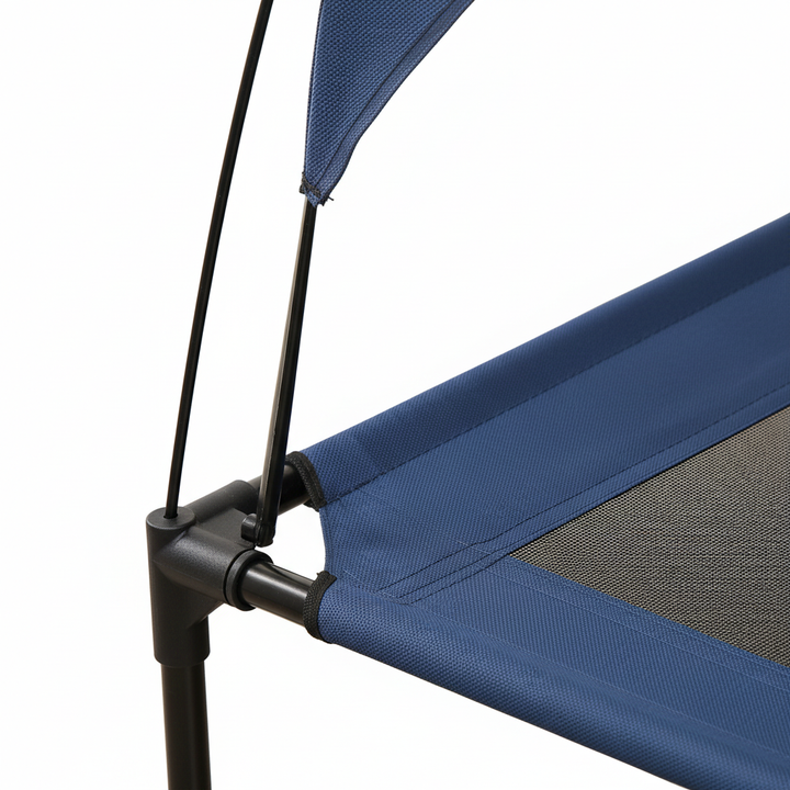 Elevated Pet Bed with Canopy for Large Dogs