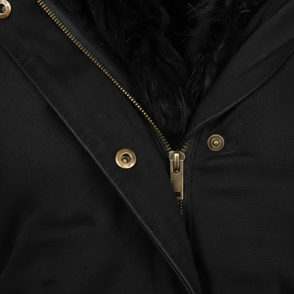 Women's Plush Hooded Parkas Winter Warm Thick  Zip-up Jackets Casual Mid-length Solid Buckle Pockets Coat Outerwear Clothing