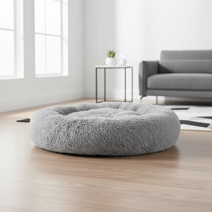 Calming Donut Dog Bed – Ultra Soft Anti-Anxiety Pet Bed