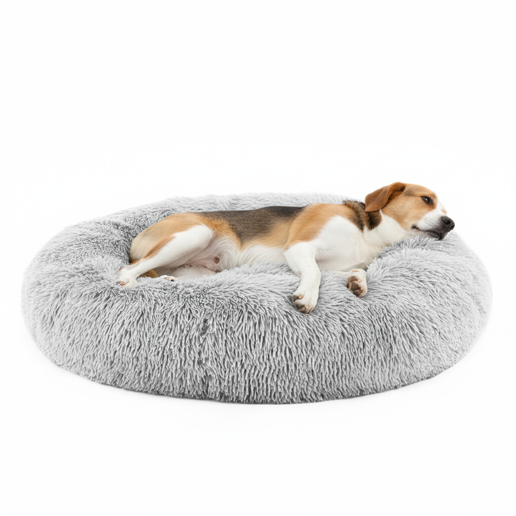 Calming Donut Dog Bed – Ultra Soft Anti-Anxiety Pet Bed