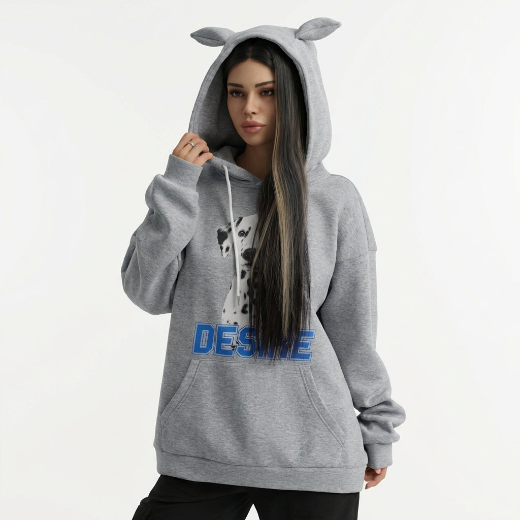 Women's Fashionable Casual Printed Long Sleeved Sweatshirt