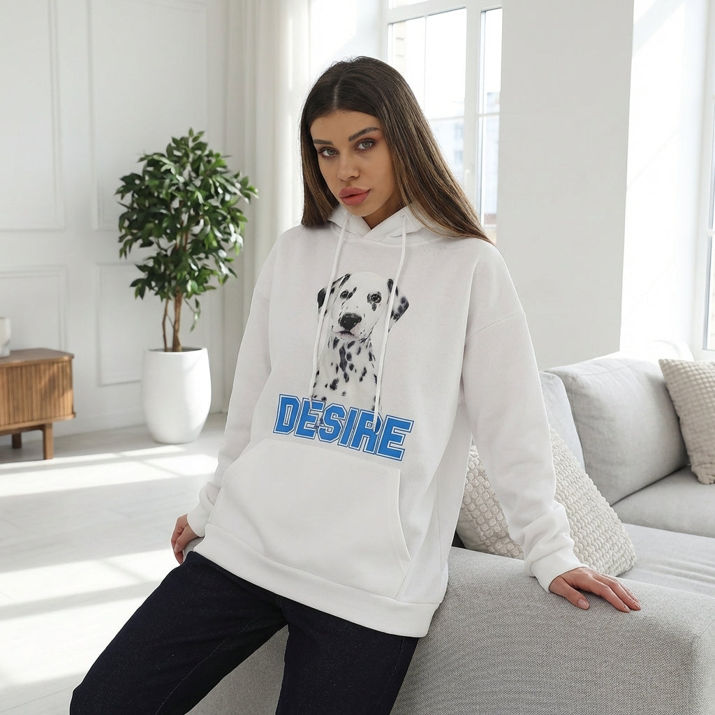 Women's Fashionable Casual Printed Long Sleeved Sweatshirt