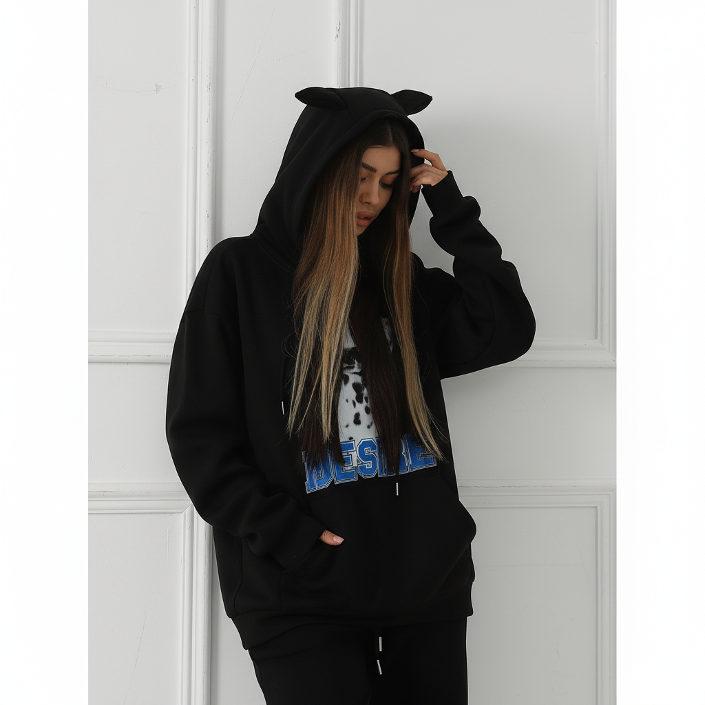 Women's Fashionable Casual Printed Long Sleeved Sweatshirt