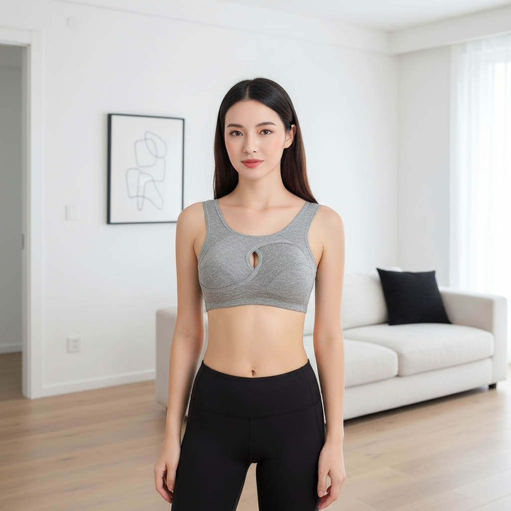 Wireless Support Sports Bra – Seamless Comfort Bra for Everyday Wear