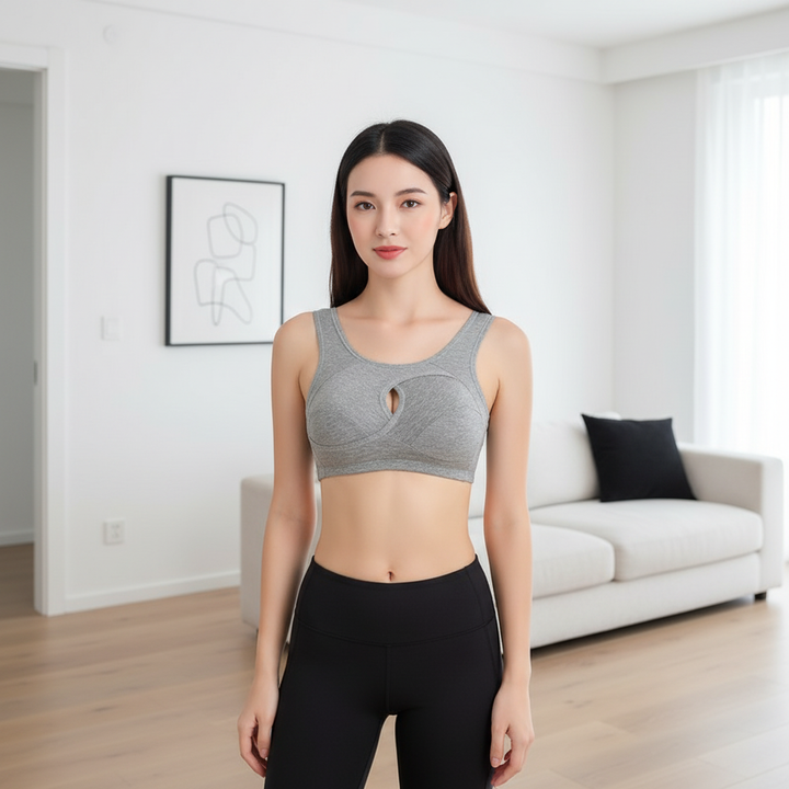 Wireless Support Sports Bra – Seamless Comfort Bra for Everyday Wear