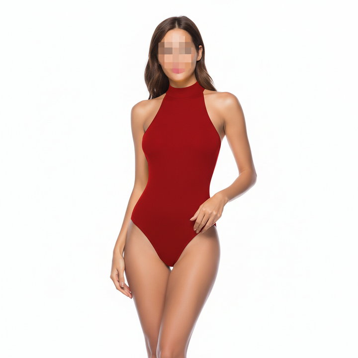 Backless strappy jumpsuit irregular