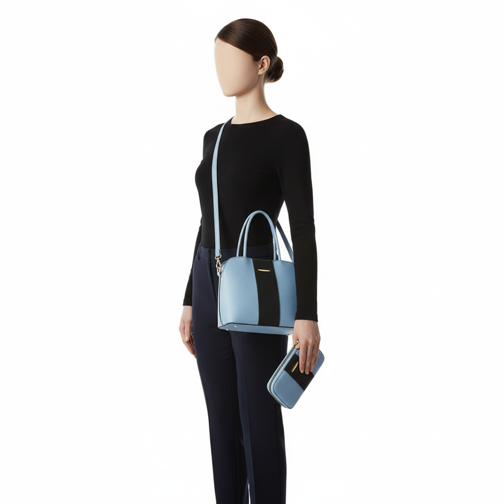 4-Piece Women’s Handbag Set – Stylish PU Leather Shoulder & Tote Bag