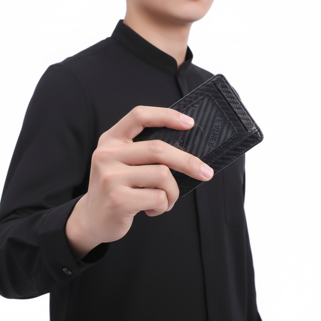 Mens Leather Slim Wallet Credit Card Holder RFID Blocking Pocket ID Money PU USA