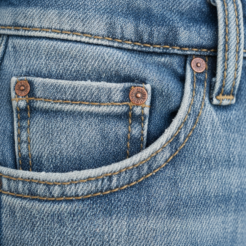 Women’s Denim Pants, Tight Jeans, Built In Zipper Closure, Foldable Legs