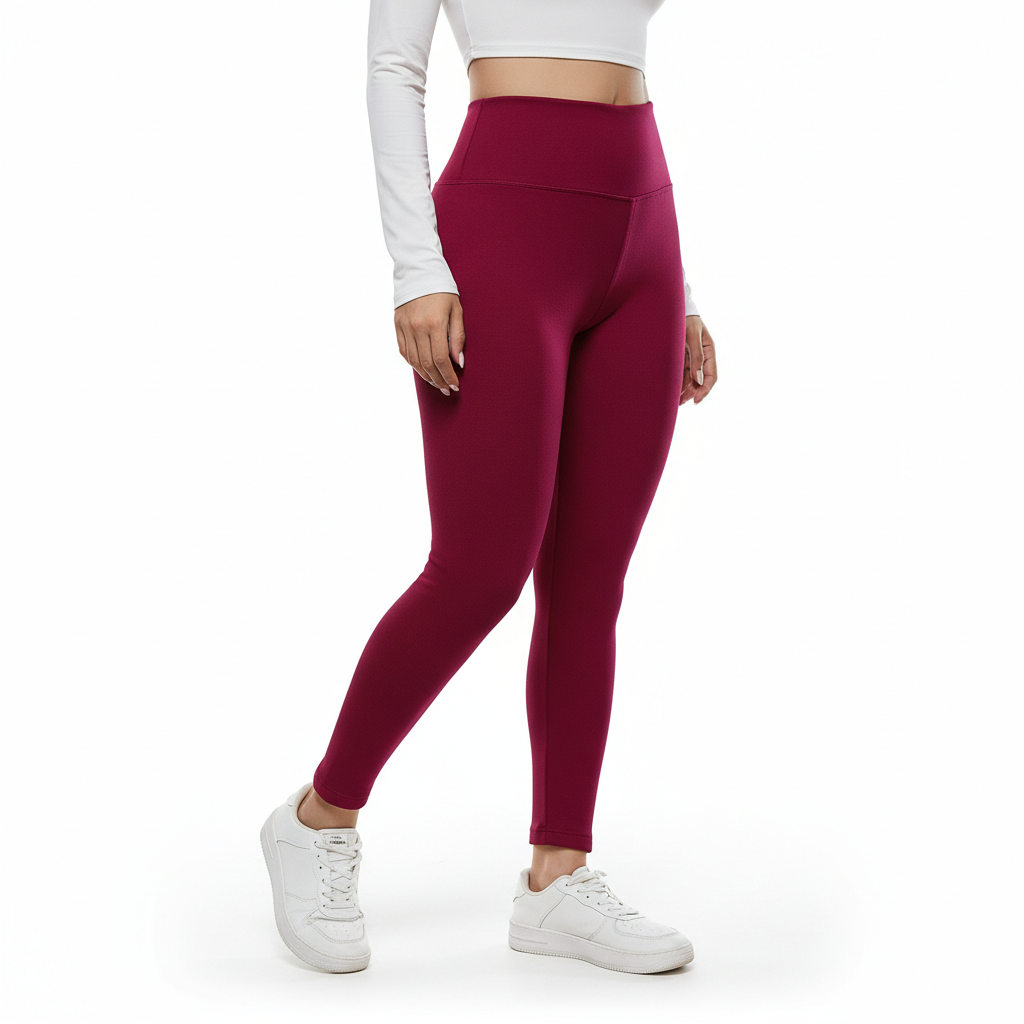 Autumn & Winter High-Waisted Velvet Lift Hip Leggings – Elastic Sports Tight Pants