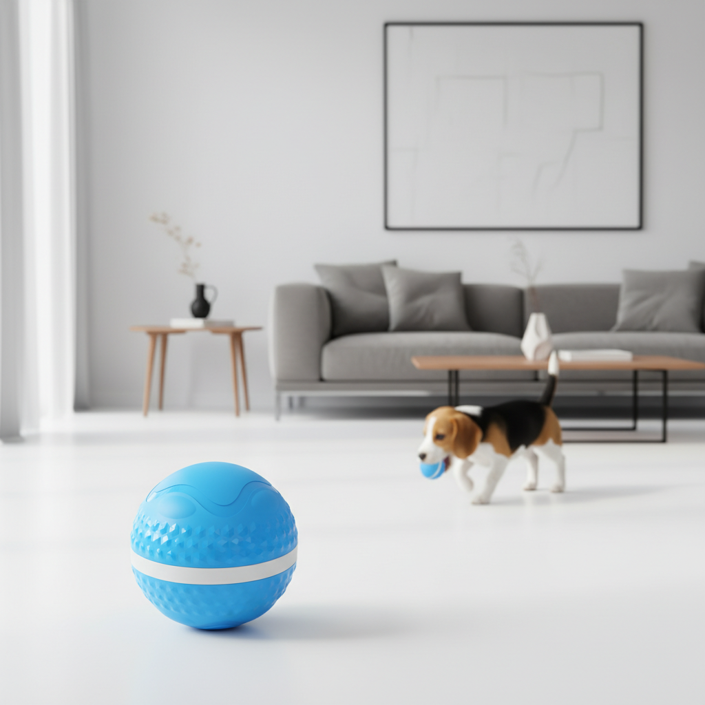 Smart Automatic Rolling Dog Ball – USB Rechargeable Interactive Pet Toy