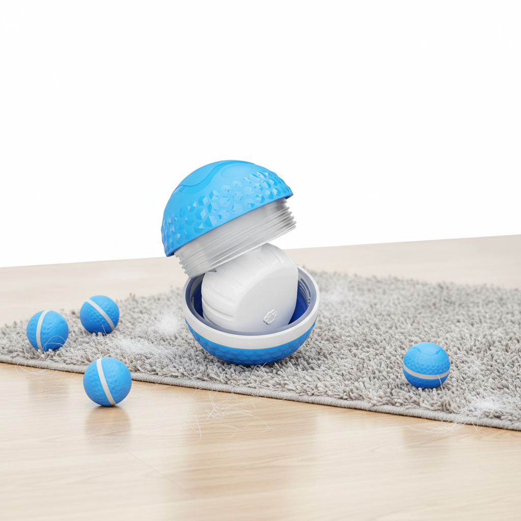 Smart Automatic Rolling Dog Ball – USB Rechargeable Interactive Pet Toy