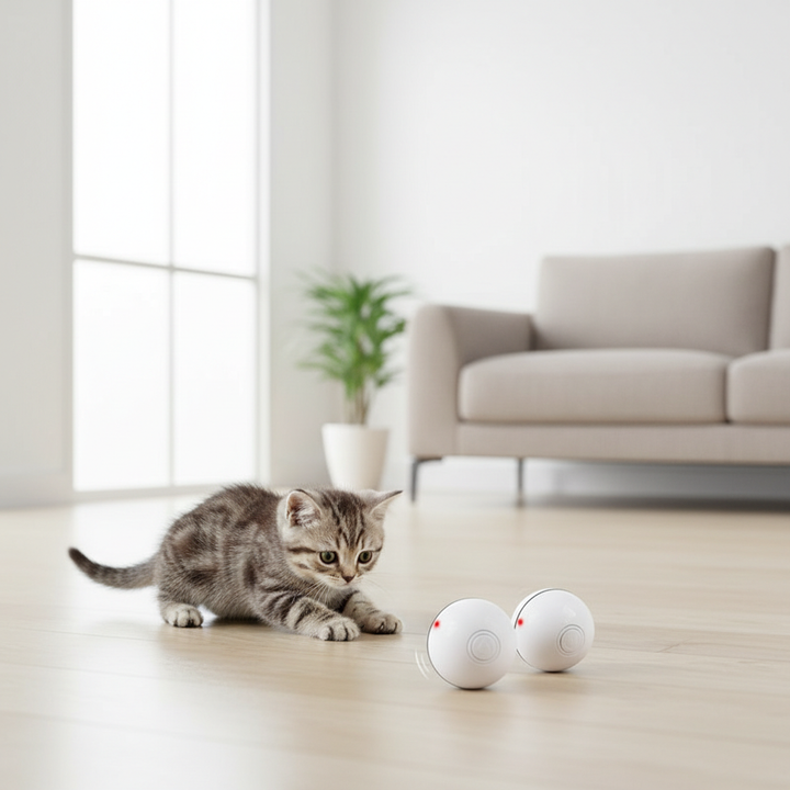 LED Laser Electronic Rolling Pet Funny Cat Toy Ball