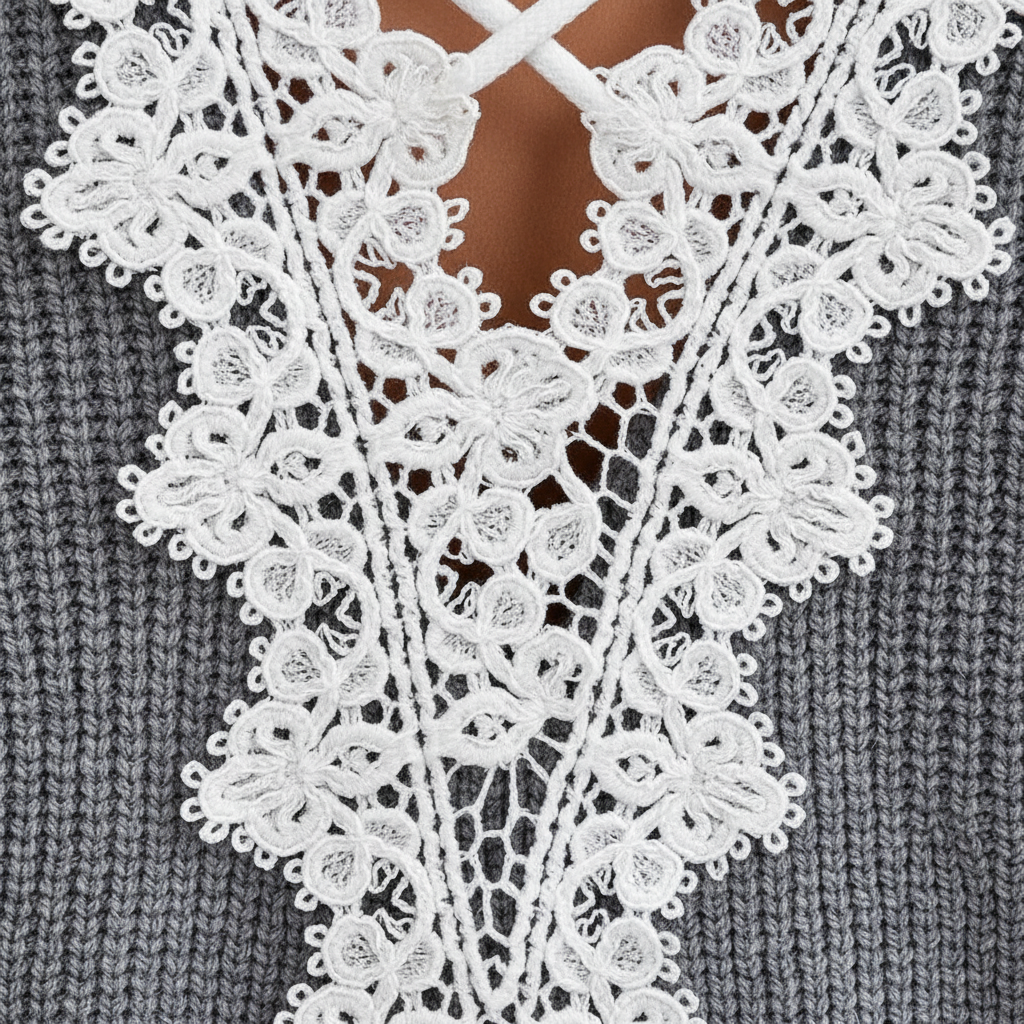 Y2k Clothes V-neck Sweater Ladies Winter Backless Streetwear Bandage Cashmere Sweater Women High Quality Fashion Clothes