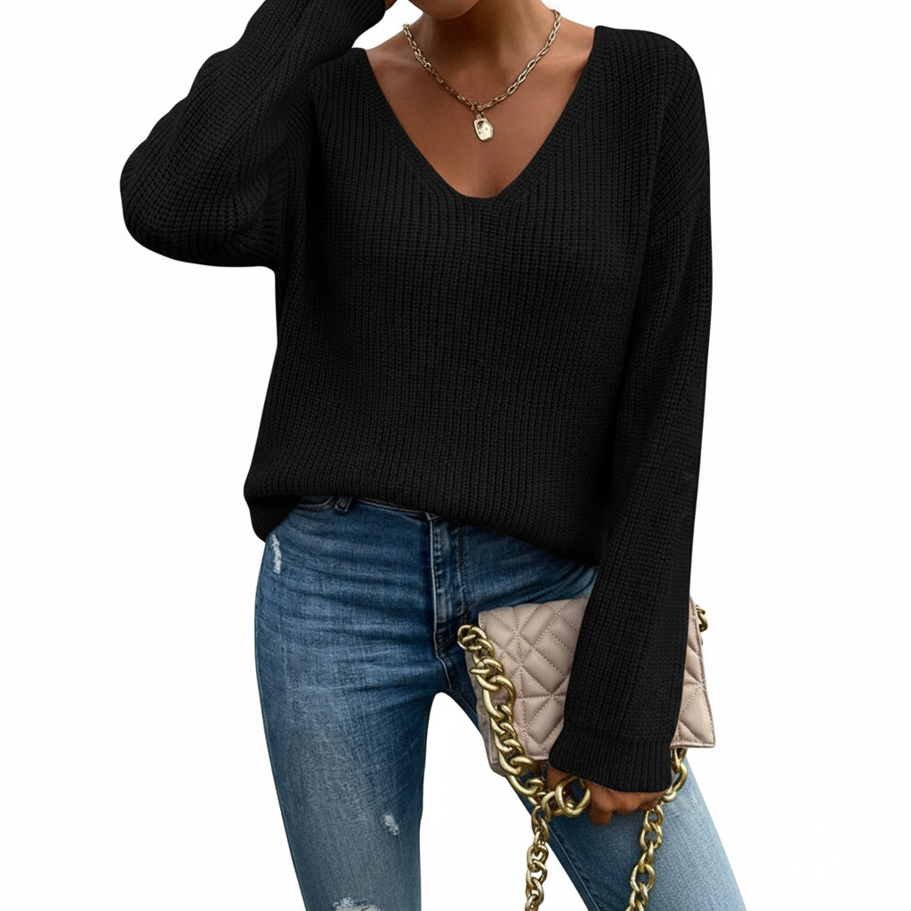 Y2k Clothes V-neck Sweater Ladies Winter Backless Streetwear Bandage Cashmere Sweater Women High Quality Fashion Clothes
