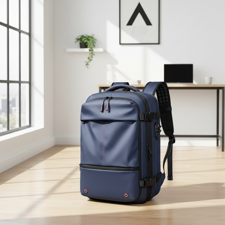 Vacuum Compression Travel Backpack – Large Capacity Anti-Theft Business Laptop Backpack