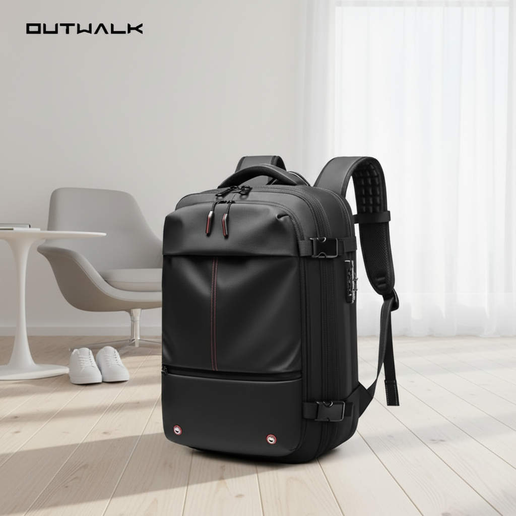 Vacuum Compression Travel Backpack – Large Capacity Anti-Theft Business Laptop Backpack