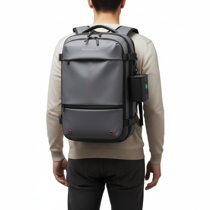 Vacuum Compression Travel Backpack – Large Capacity Anti-Theft Business Laptop Backpack