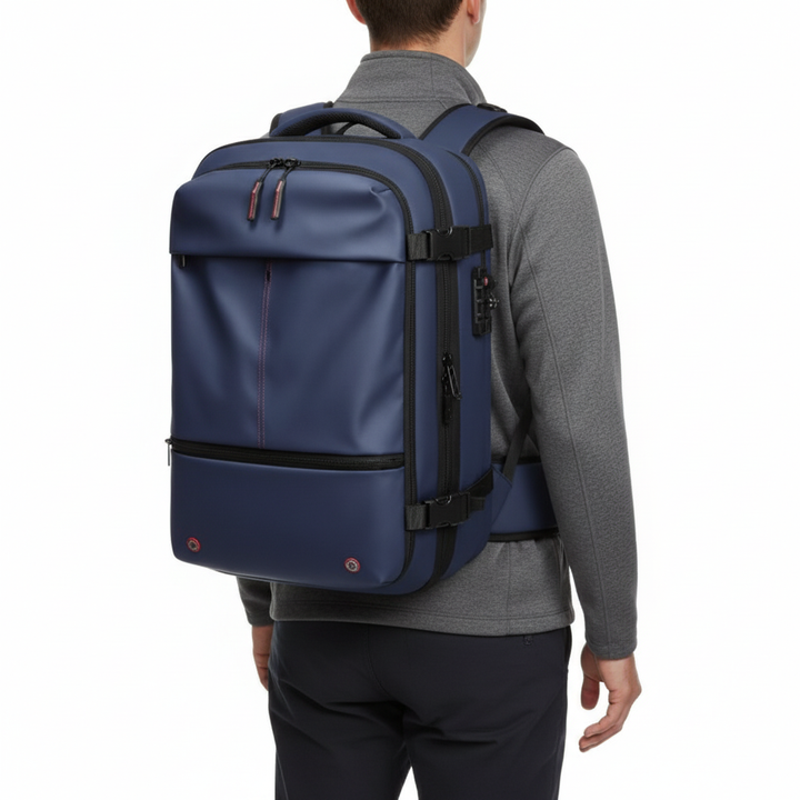 Vacuum Compression Travel Backpack – Large Capacity Anti-Theft Business Laptop Backpack