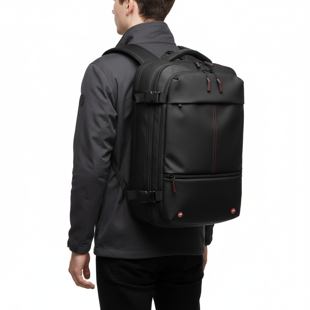 Vacuum Compression Travel Backpack – Large Capacity Anti-Theft Business Laptop Backpack