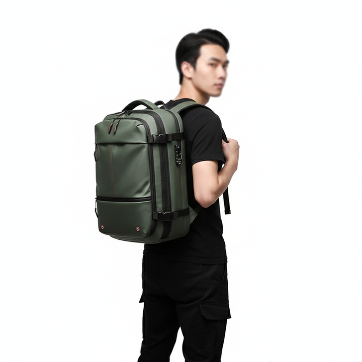 Vacuum Compression Travel Backpack – Large Capacity Anti-Theft Business Laptop Backpack