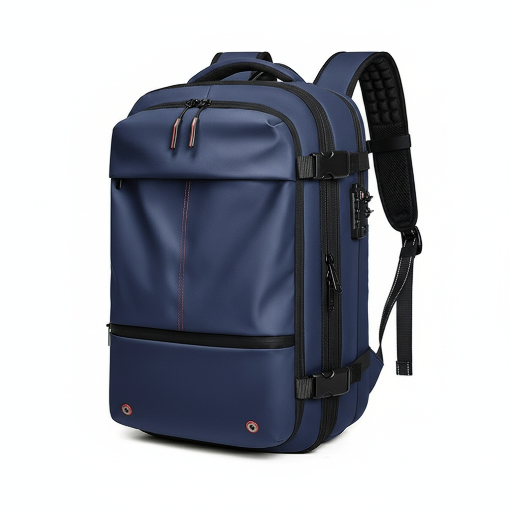 Vacuum Compression Travel Backpack – Large Capacity Anti-Theft Business Laptop Backpack
