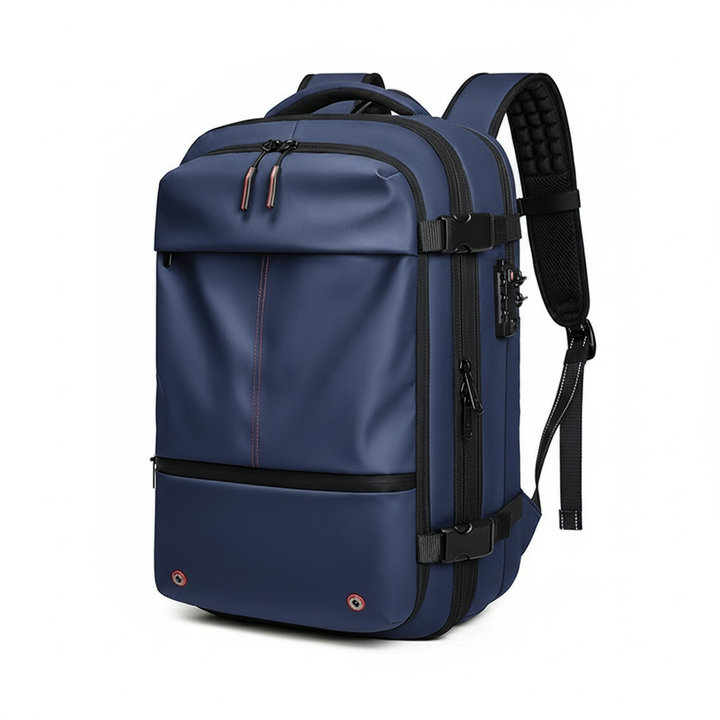Vacuum Compression Travel Backpack – Large Capacity Anti-Theft Business Laptop Backpack