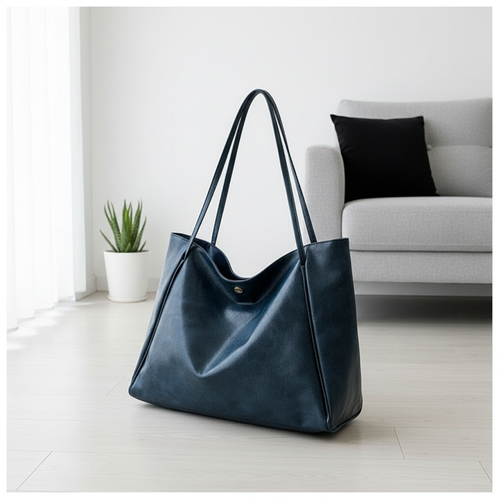Large Capacity PU Leather Women's Handbag – Stylish Street Trend Shoulder Bag