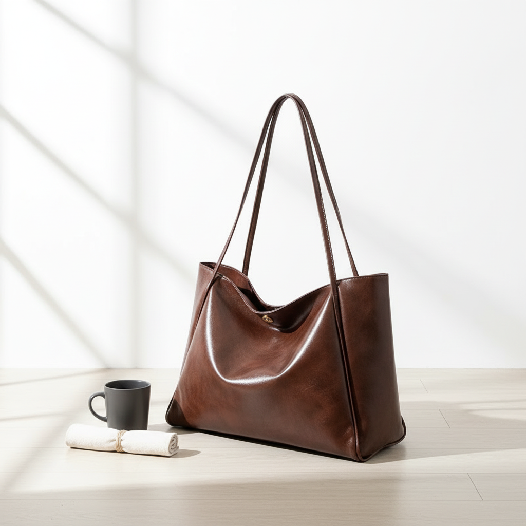 Large Capacity PU Leather Women's Handbag – Stylish Street Trend Shoulder Bag