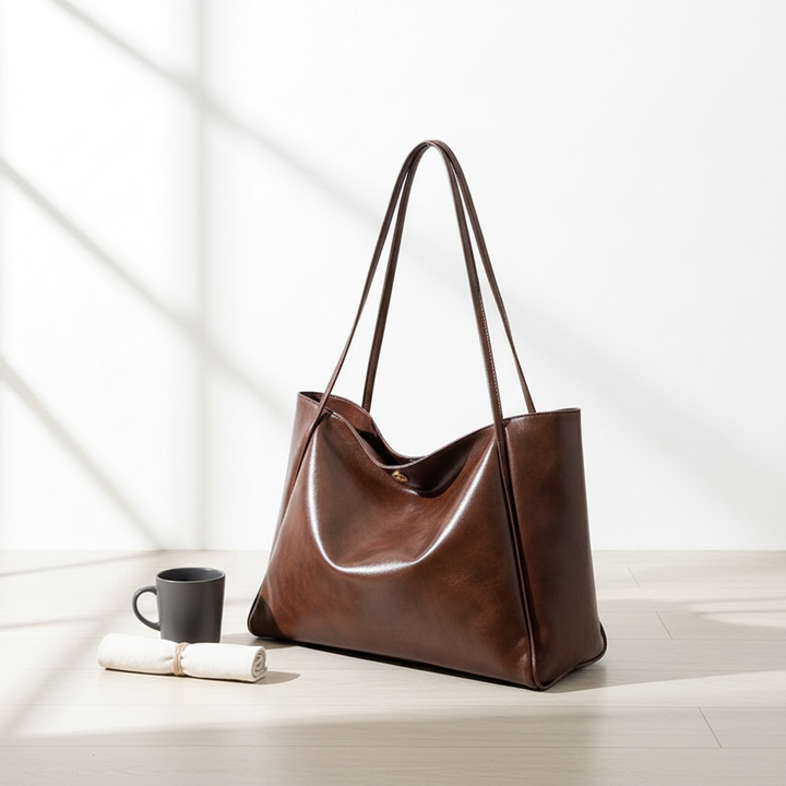 Large Capacity PU Leather Women's Handbag – Stylish Street Trend Shoulder Bag
