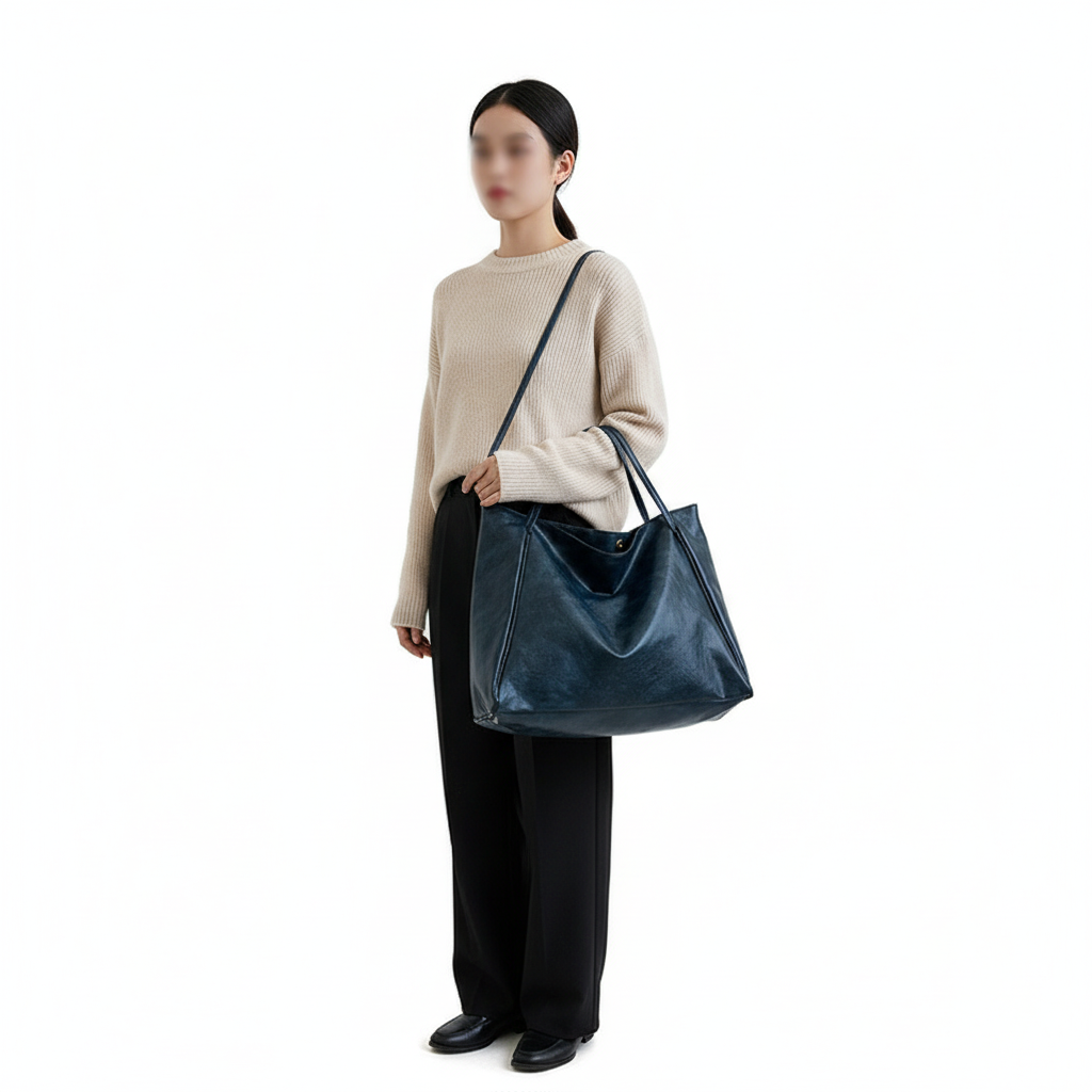 Large Capacity PU Leather Women's Handbag – Stylish Street Trend Shoulder Bag