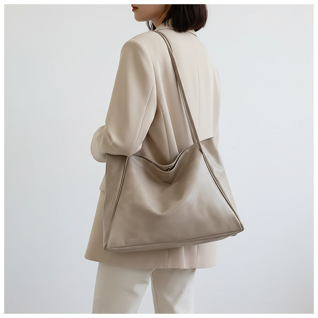 Large Capacity PU Leather Women's Handbag – Stylish Street Trend Shoulder Bag