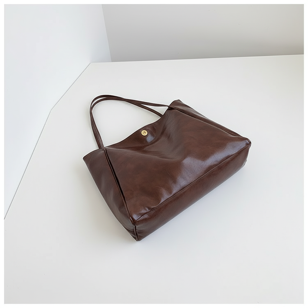 Large Capacity PU Leather Women's Handbag – Stylish Street Trend Shoulder Bag