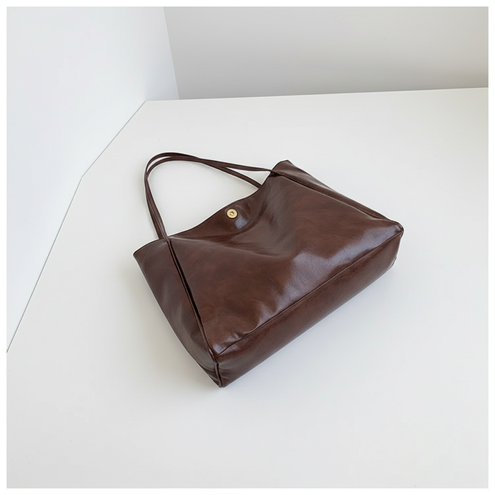 Large Capacity PU Leather Women's Handbag – Stylish Street Trend Shoulder Bag