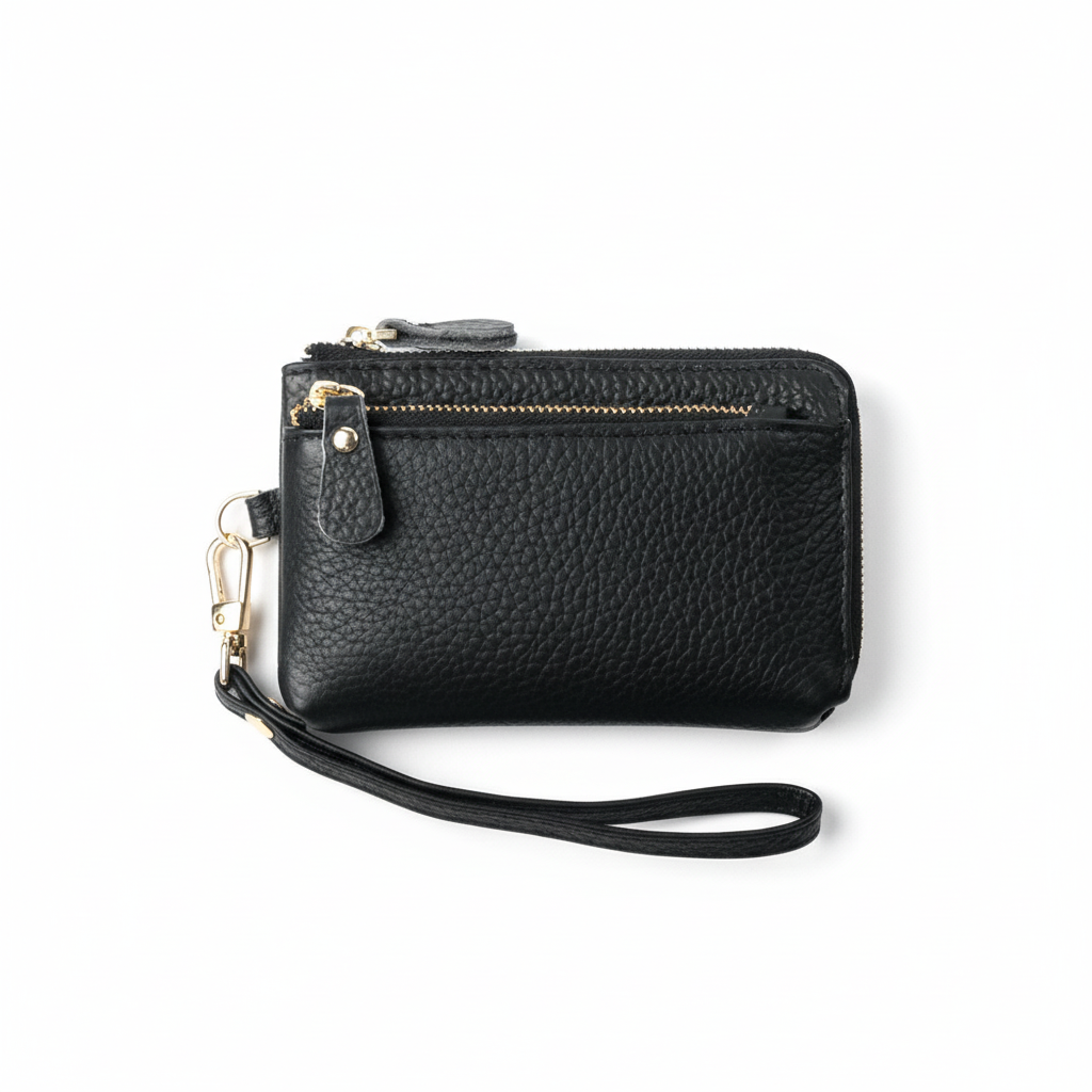 Leather Ladies Wallet Fashion Zipper Coins Wallet