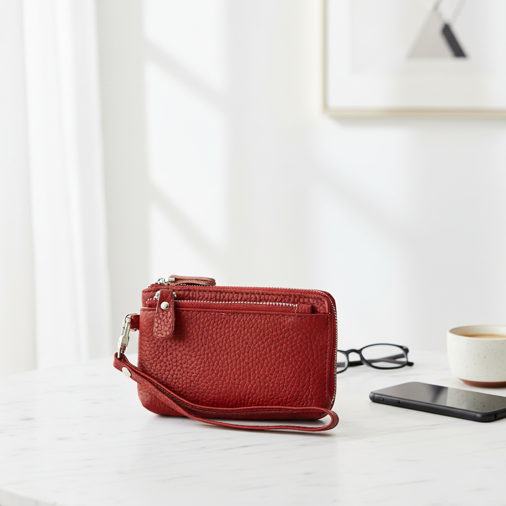 Leather Ladies Wallet Fashion Zipper Coins Wallet
