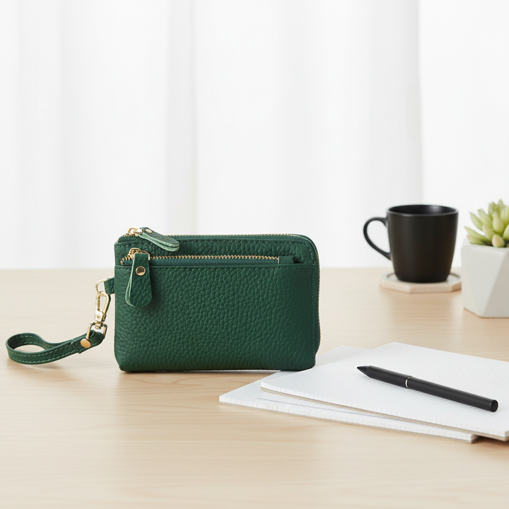 Leather Ladies Wallet Fashion Zipper Coins Wallet