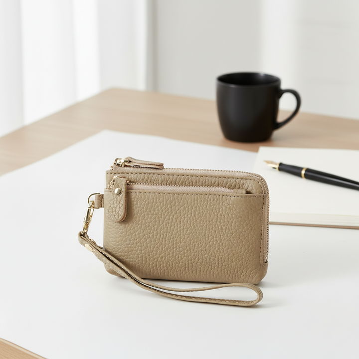 Leather Ladies Wallet Fashion Zipper Coins Wallet
