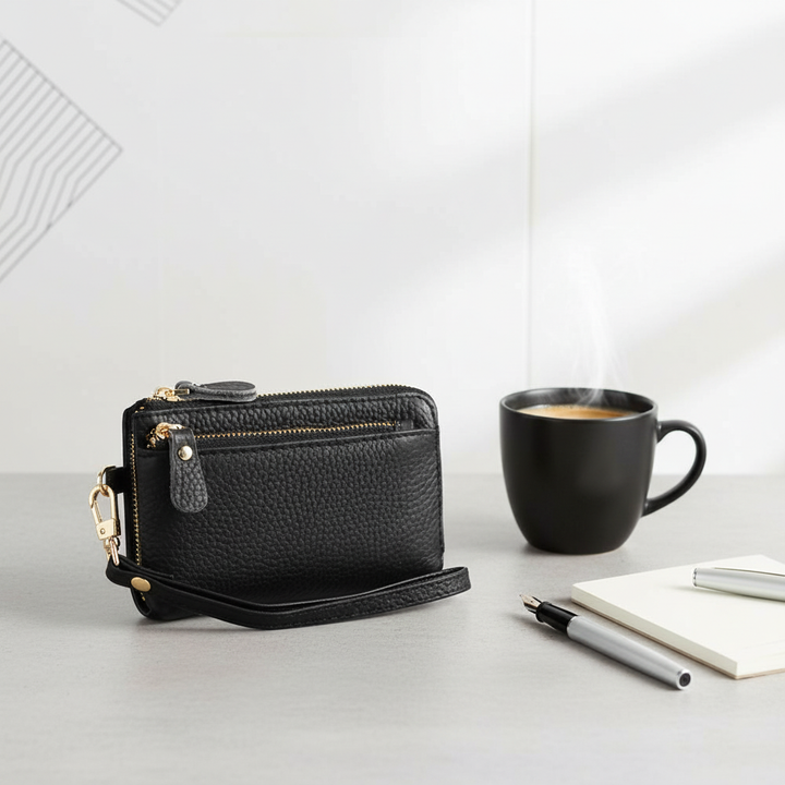 Leather Ladies Wallet Fashion Zipper Coins Wallet