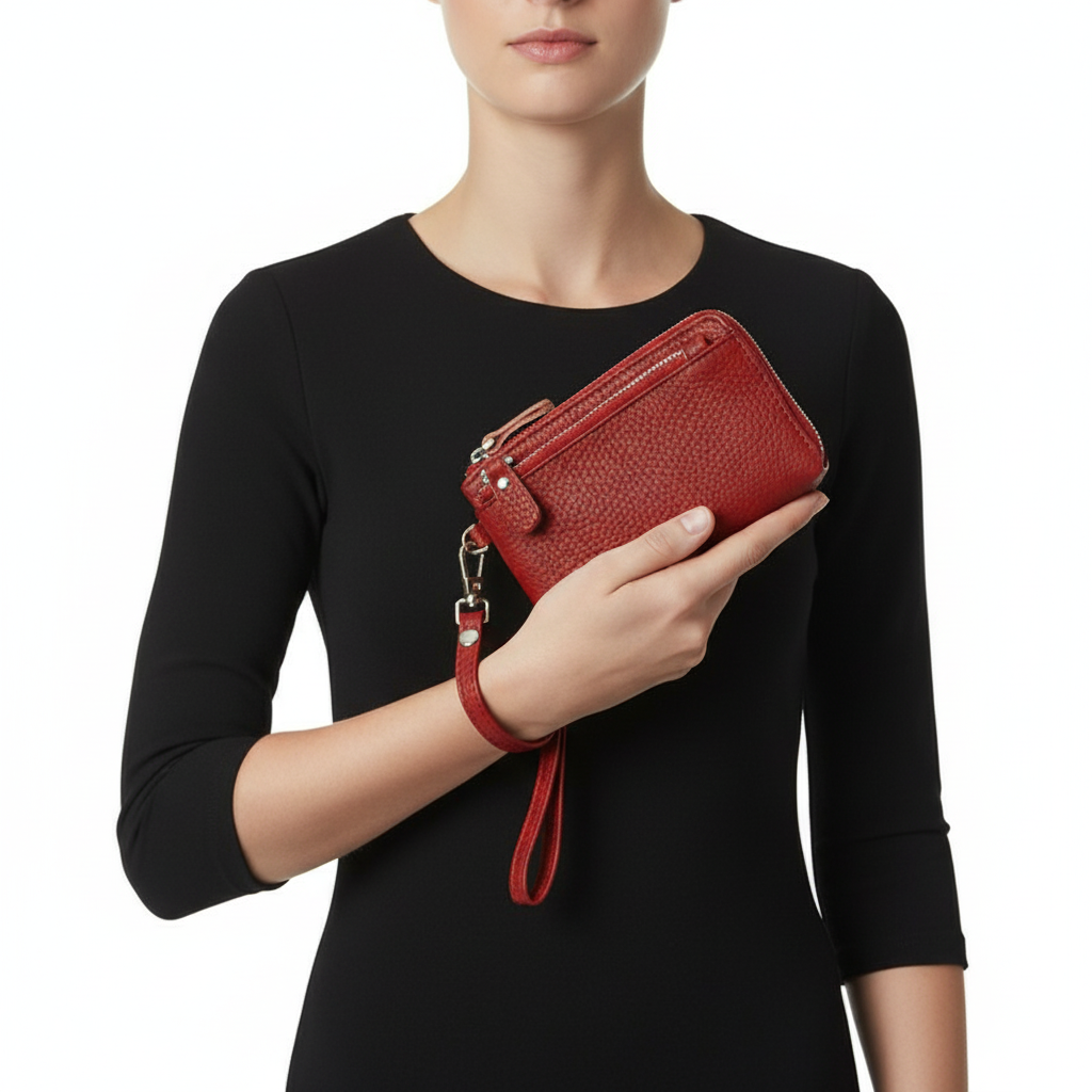 Leather Ladies Wallet Fashion Zipper Coins Wallet