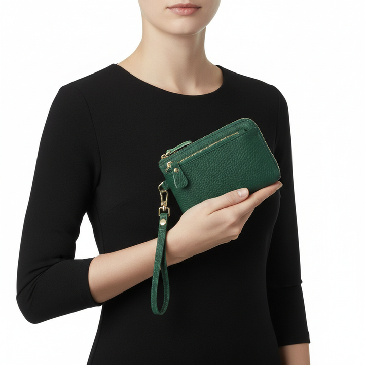 Leather Ladies Wallet Fashion Zipper Coins Wallet
