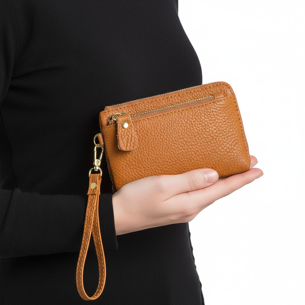 Leather Ladies Wallet Fashion Zipper Coins Wallet