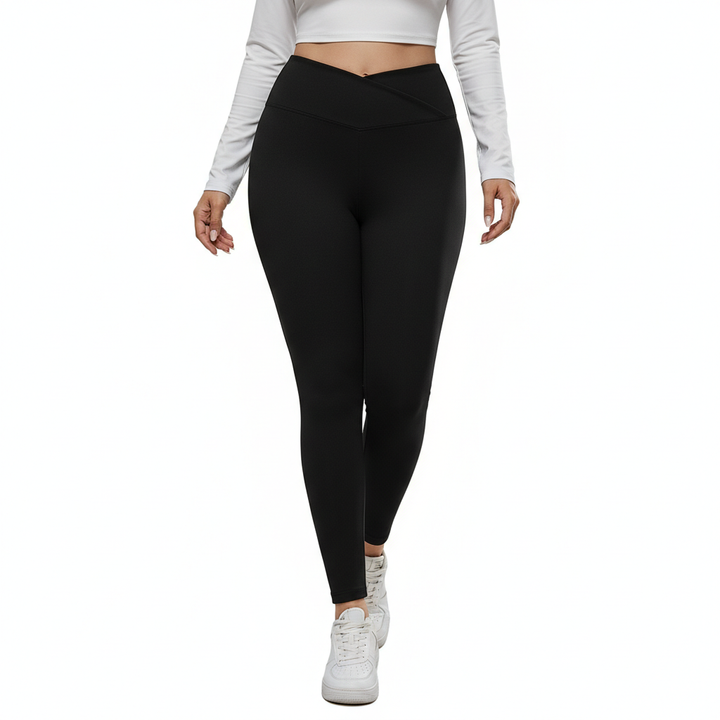 Autumn & Winter High-Waisted Velvet Lift Hip Leggings – Elastic Sports Tight Pants