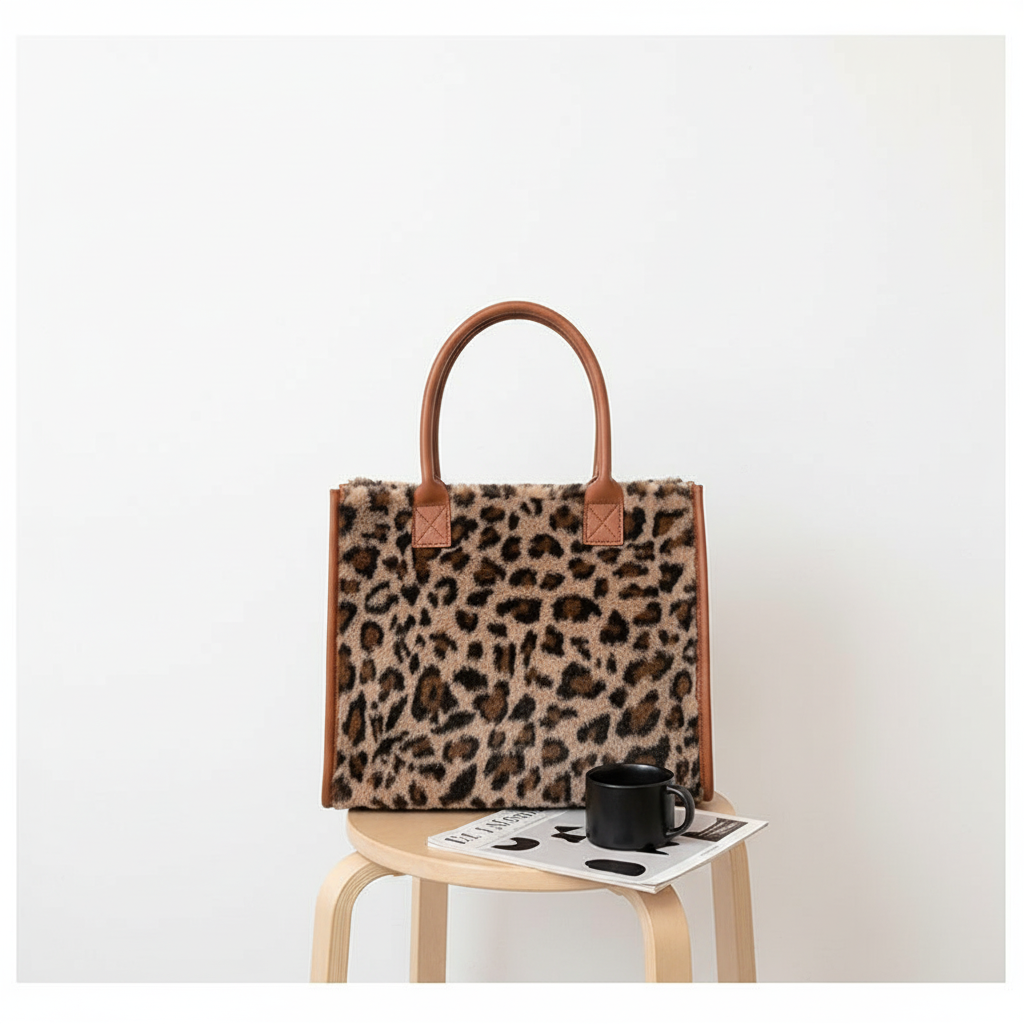 Korean Style Large-capacity Handbag Fashion Western Plush