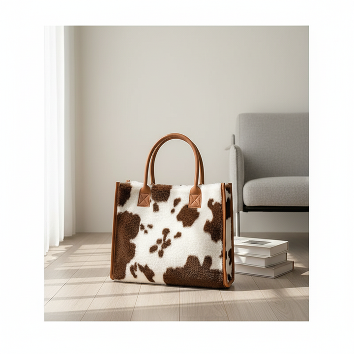 Korean Style Large-capacity Handbag Fashion Western Plush