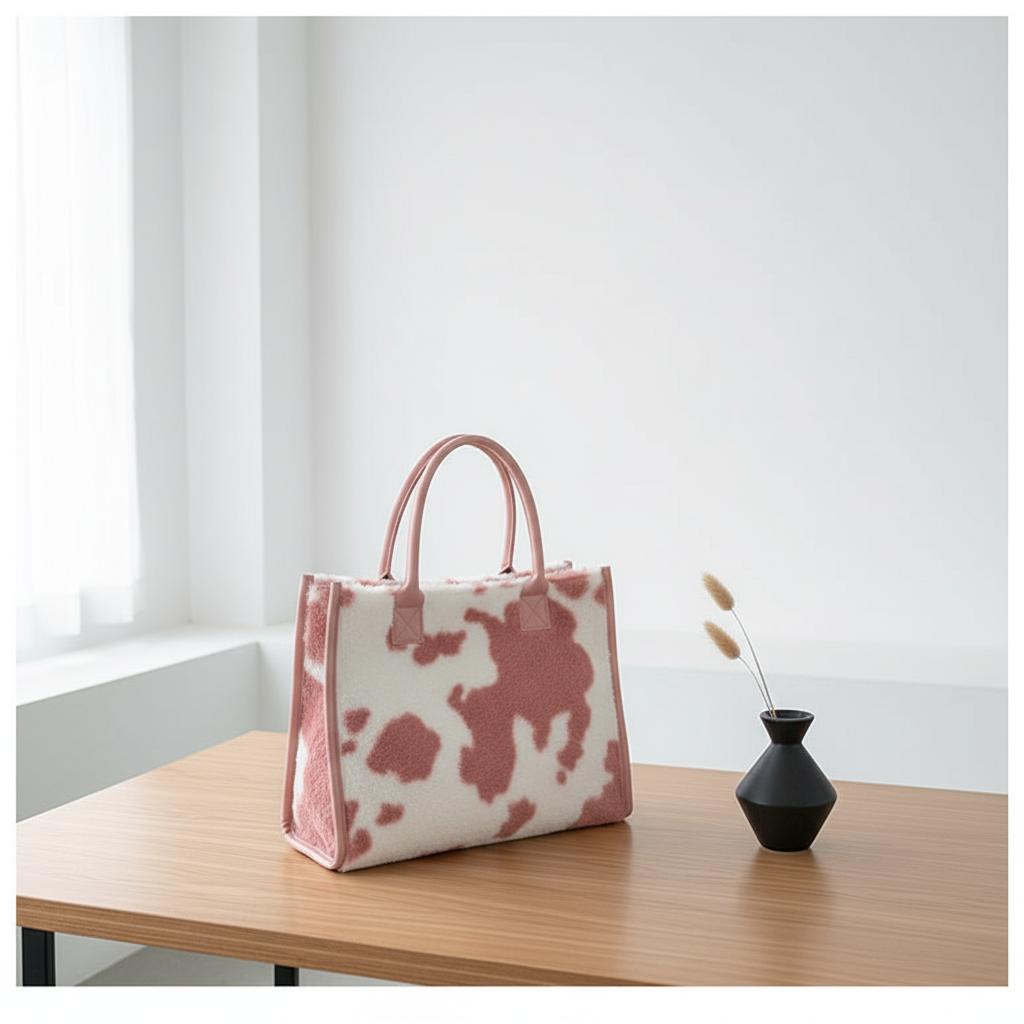 Korean Style Large-capacity Handbag Fashion Western Plush