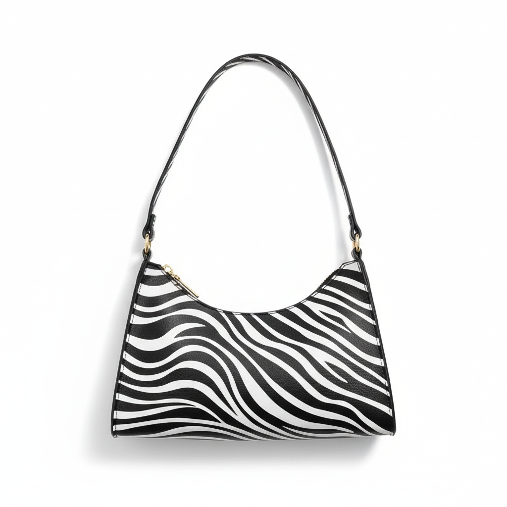 Fashion striped spotted niche handbags leopard print underarm bag